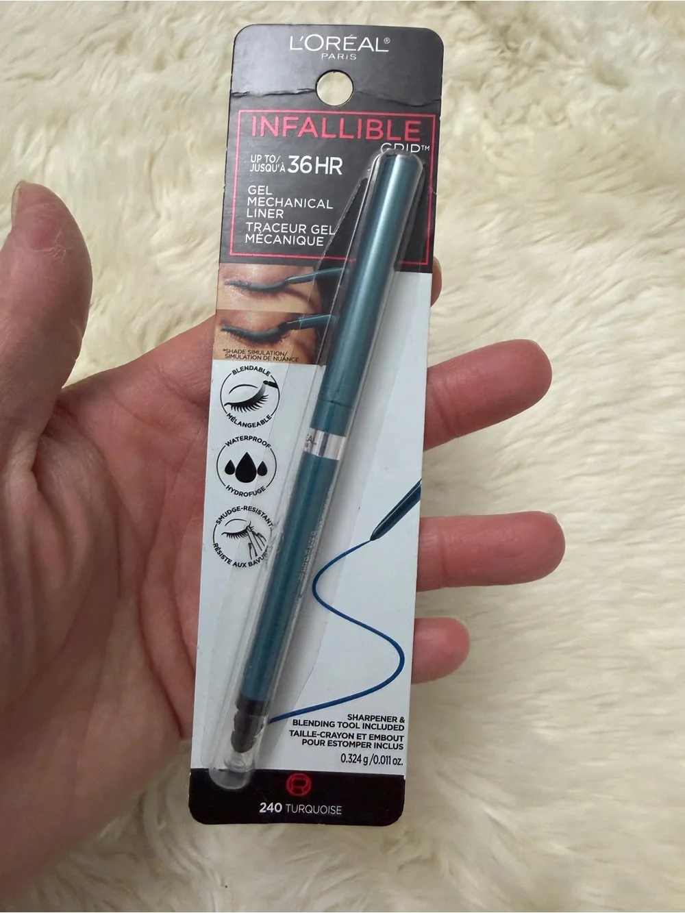 L'Oréal Paris Infallible Grip Gel Mechanical Liner shade 240 Turquoise